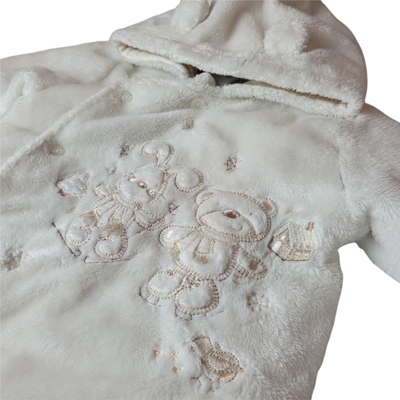 3/$20 NEW BABY Hooded, Long Sleeve Bodysuit Size 3-6 Months - Picture 5 of 15